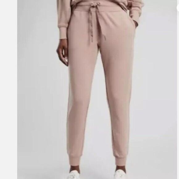 ATHLETA Balance Mocha Latte Pink Sweatpants Jogger Size 2X - Picture 2 of 8